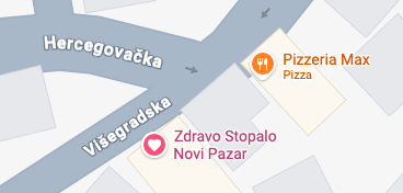 Lokacija Zdravo Stopalo DOO Novi Pazar na mapi